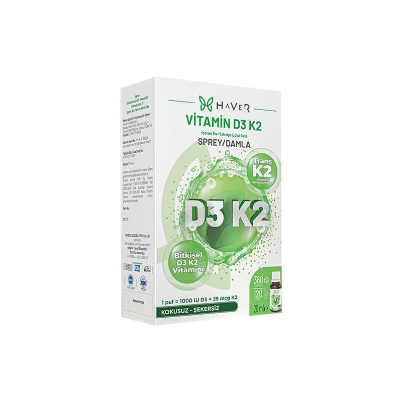 Haver D3K2 20 ml Sprey / Damla