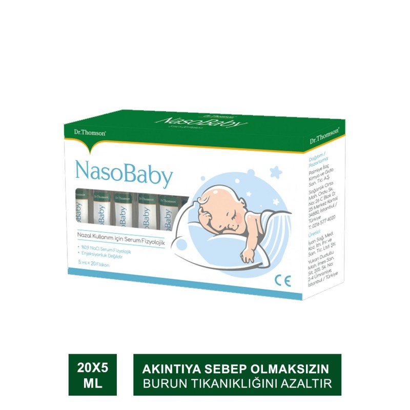 Dr. Thomson Naso Baby Serum Fizyolojik 5 ml x 20 Flakon (S.K.T 01-2025)