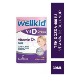Vitabiotics Wellkid Vitamin D3 Drop 30 ml (S.K.T 05-2024)
