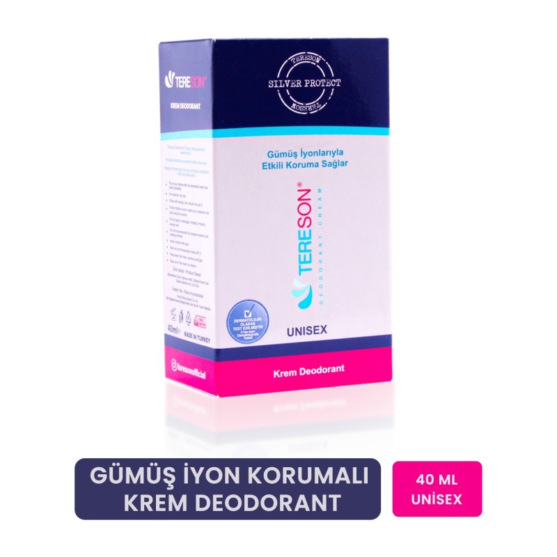 Tereson Krem Deodorant Gümüş İyon Korumalı 40 ml