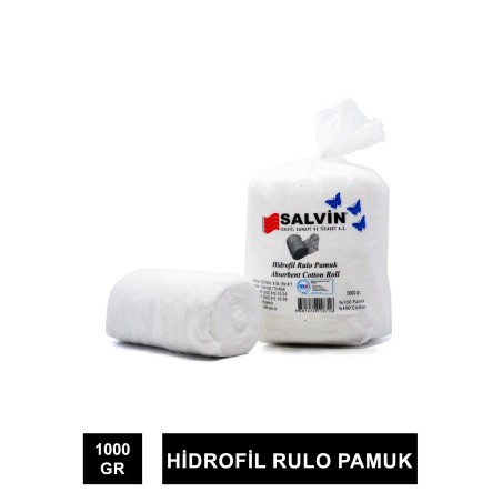 Salvin Hidrofil Rulo Pamuk 1000gr (S.K.T 12-2026)