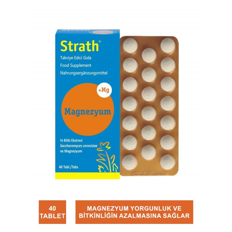 Strath Magnezyum Takviye Edici Gıda 40 Tablet