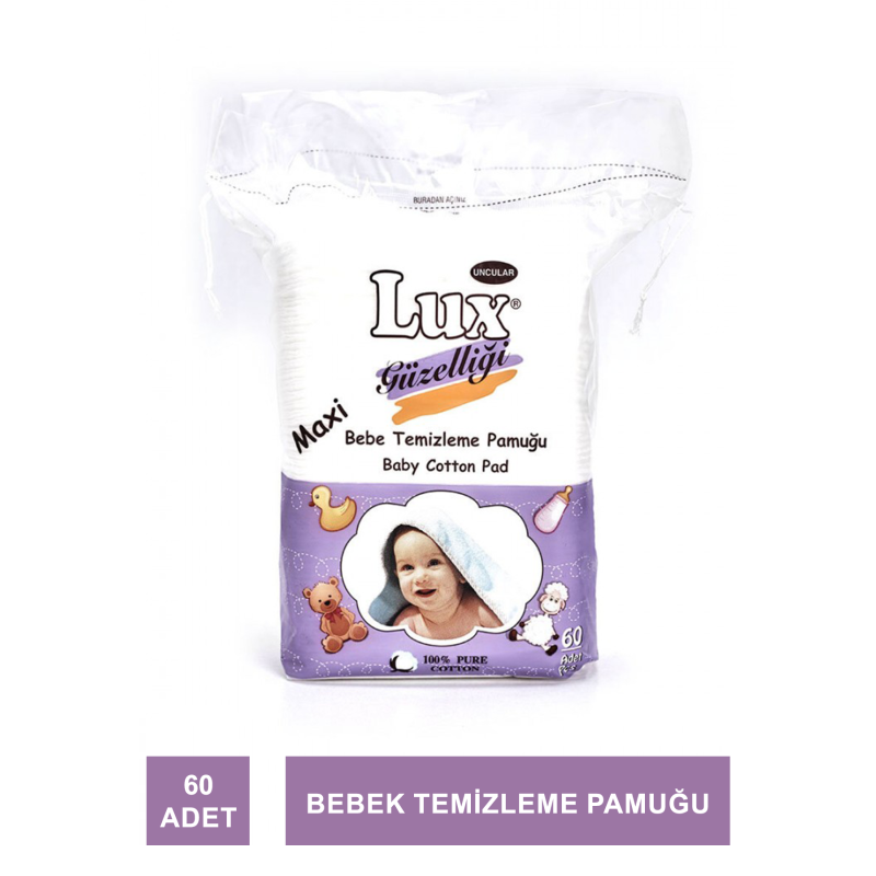 Lux Bebe Temizleme Pamuğu 60 Adet