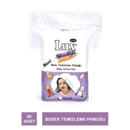 Lux Bebe Temizleme Pamuğu 60 Adet
