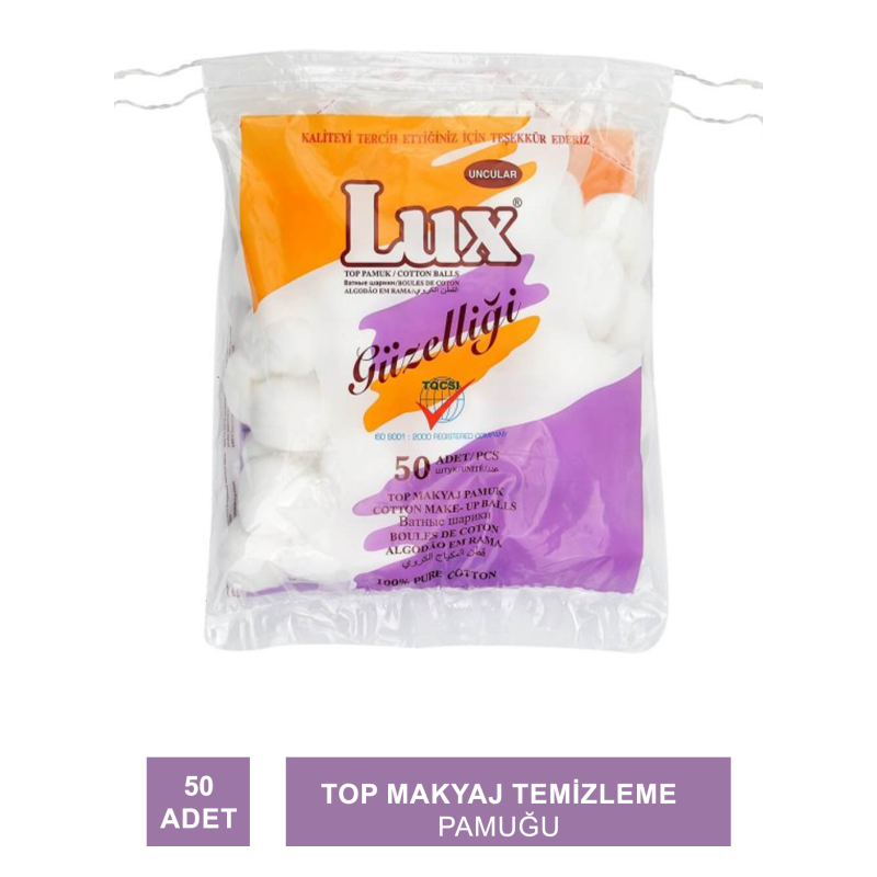Lux Top Makyaj Pamuğu 50 Adet