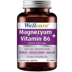 Wellcare Magnezyum B6 Vitamini 30 Tablet