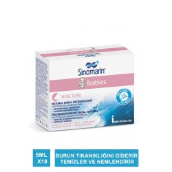 Sinomarin Babies Deniz Suyu Serum Fizyolojik 5ml x 18 Flakon