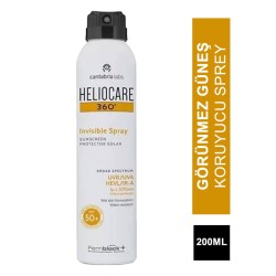 Heliocare 360 Invisible Spray  SPF50+ - Görünmez Güneş Koruyucu Sprey - 200 ml