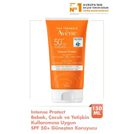 Avene İntense Protect Bebek, Çocuk ve Yetişkin Kullanımına Uygun SPF 50+Güneşten Koruyucu 150 ml