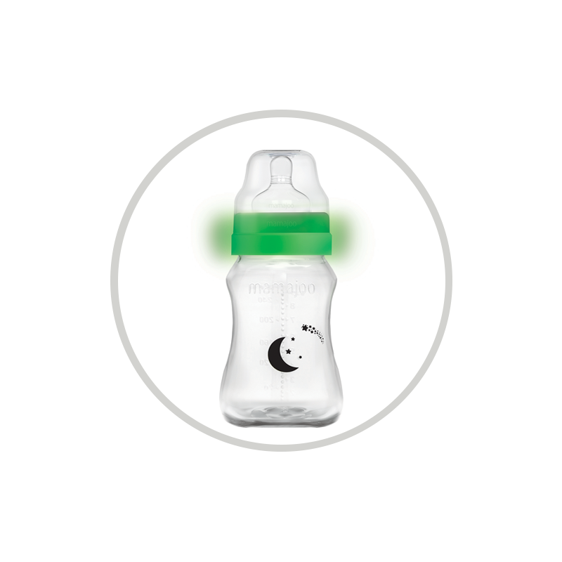 Mamajoo Gece & Gündüz Biberonu 270 ml & Anti-Kolik Biberon Emziği No:2 / M Mamajoo Gece & Gündüz Biberonu 270 ml & Anti-Kolik Biberon Emziği No:2 / M