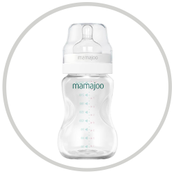 Mamajoo Silver Biberon 250 ml & Anti-Kolik Biberon Emziği No:2 / M