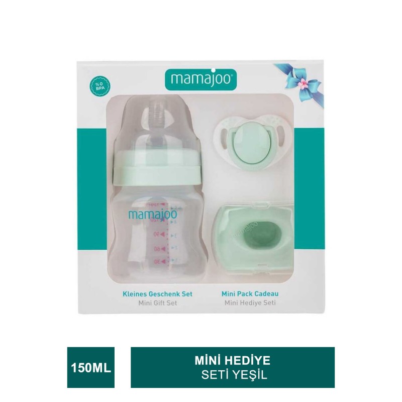 Mamajoo Mini Hediye Seti 150 ml ( Yeşil ) (S.K.T 12-2026) Mamajoo Mini Hediye Seti 150 ml ( Yeşil ) (S.K.T 12-2026)