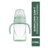 Mamajoo Kulplu Akıtmaz Eğitici Bardak Powder Green 270 ml & Anti-Kolik Bardak Ucu (S.K.T 07-2026)