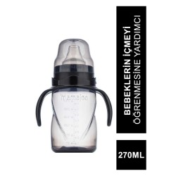 Mamajoo Kulplu Akıtmaz Eğitici Bardak Siyah 9+ Ay 270 ml