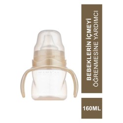 Mamajoo Kulplu Akıtmaz Eğitici Bardak Pearl 160 ml & Anti-Kolik Bardak Ucu (S.K.T 11-2026)