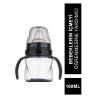Mamajoo Kulplu Akıtmaz Eğitici Bardak Black 160 ml & Anti-Kolik Bardak Ucu (S.K.T 11-2026)