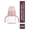 Mamajoo Kulplu Akıtmaz Eğitici Bardak Powder Pink 160 ml & Anti-Kolik Bardak Ucu (S.K.T 01-2027)