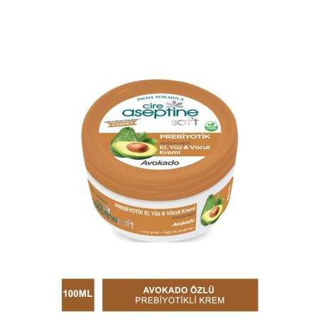 Cire Aseptine Soft Avokado Özlü Yoğun Nemlendirici Prebiyotikli Krem 100 ml