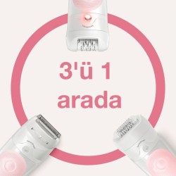 BRAUN SILKEPIL 5 SES 5620 EPILATÖR 3 EXTRA BAŞLIK