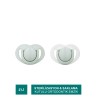 Mamajoo Sterilizasyon & Saklama Kutulu Powder Green Desenli İkili Ortodontik Emzik 6 Ay+ (S.K.T 03-2027)