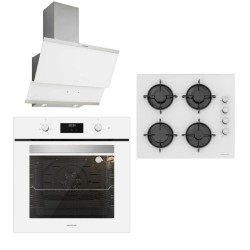Silverline Beyaz Ankastre Set