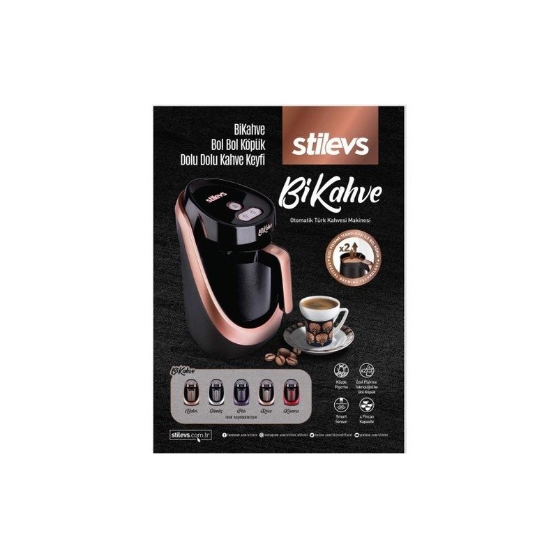 STİLEVS BİKAHVE KIRMIZI OTO. TÜRK KAHVE MAKİNESİ