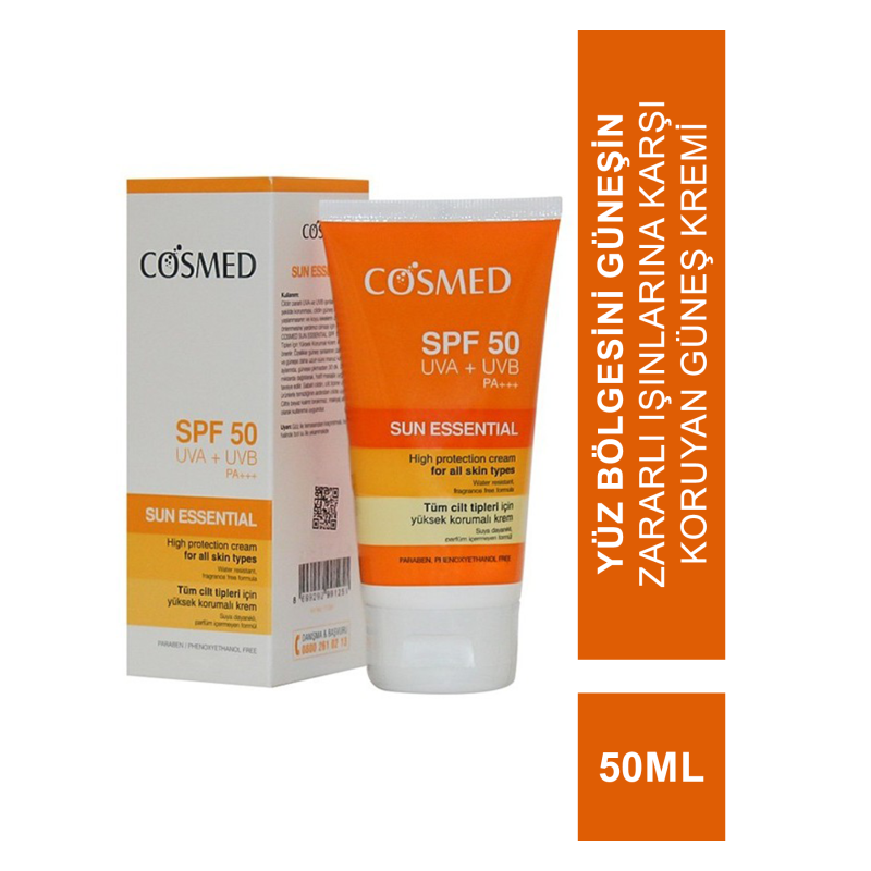 Cosmed Sun Essential Güneş Koruyucu Yüz Kremi SPF50