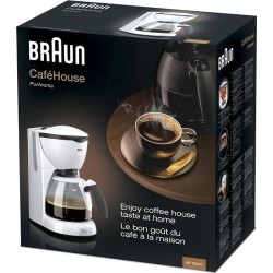 BRAUN KF-520/1 CAFEHOUSE PURE BEYAZ FİLTRE KAHVE MAKİNESİ