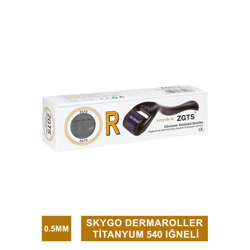Skygo Dermaroller Titanyum 540 İğneli 0.5mm