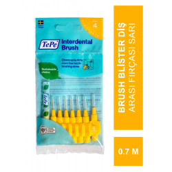 TEPE İnterdental Brush Blister Diş Arası Fırçası Sarı 0.7 mm 8'li