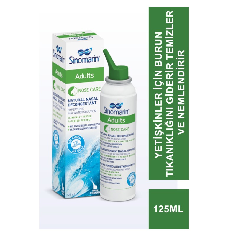 Sinomarin Yetişkin Deniz Suyu Spreyi 125 ml Sinomarin Yetişkin Deniz Suyu Spreyi 125 ml