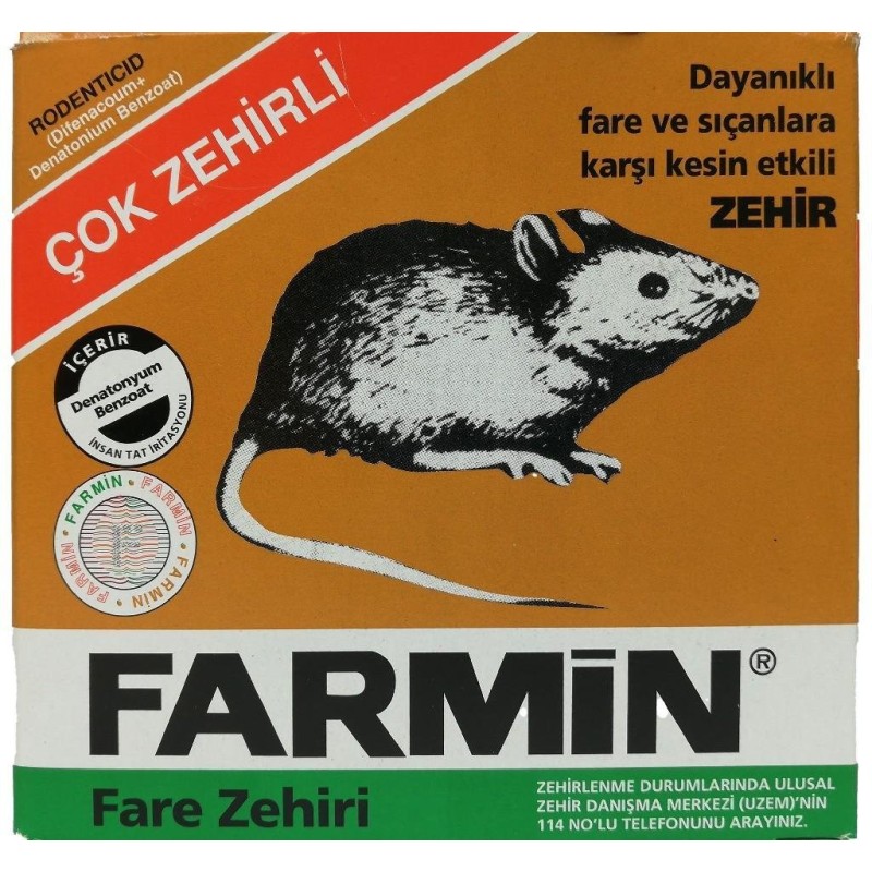 Farmin Çok Zehirli Fare Zehiri Farmin Çok Zehirli Fare Zehiri