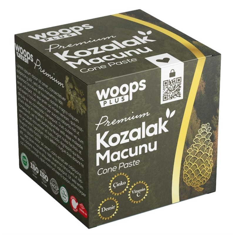 Woops Plus Kozalak Macunu 240 gr