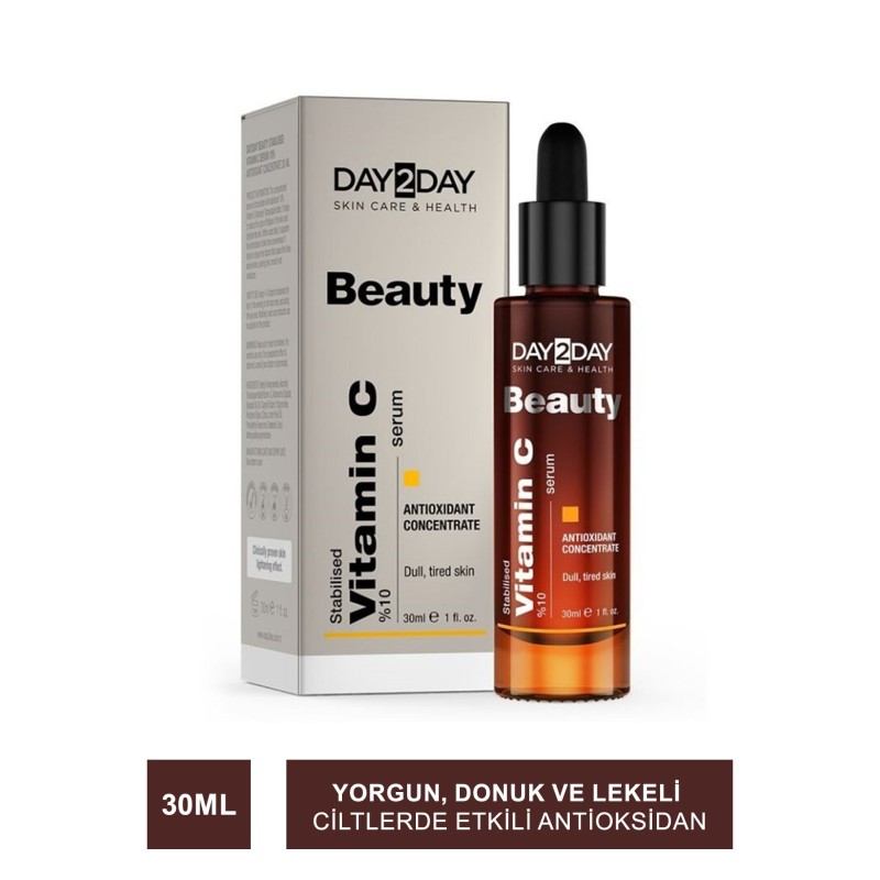 Ocean Day2Day Beauty Stabilised Vitamin C %10 Serum 30 ml (S.K.T 02-2025)