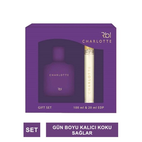 Rebul Charlotte Edp 100+20 ml Kadın Parfüm Set
