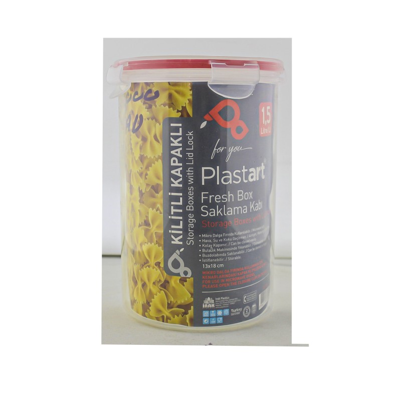 Plastart Kilitli Kapaklı Saklama Kabı 1,5 lt Plastart Kilitli Kapaklı Saklama Kabı 1,5 lt