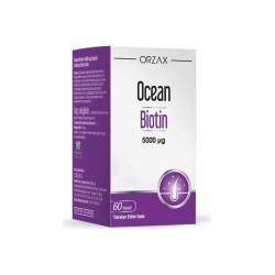 Ocean Biotin 5000mg 60 Kapsül Takviye Edici Gıda