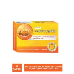 PropolSave İmuguard Propolis , C Vitamini ve Çinko Pastil 12 Adet