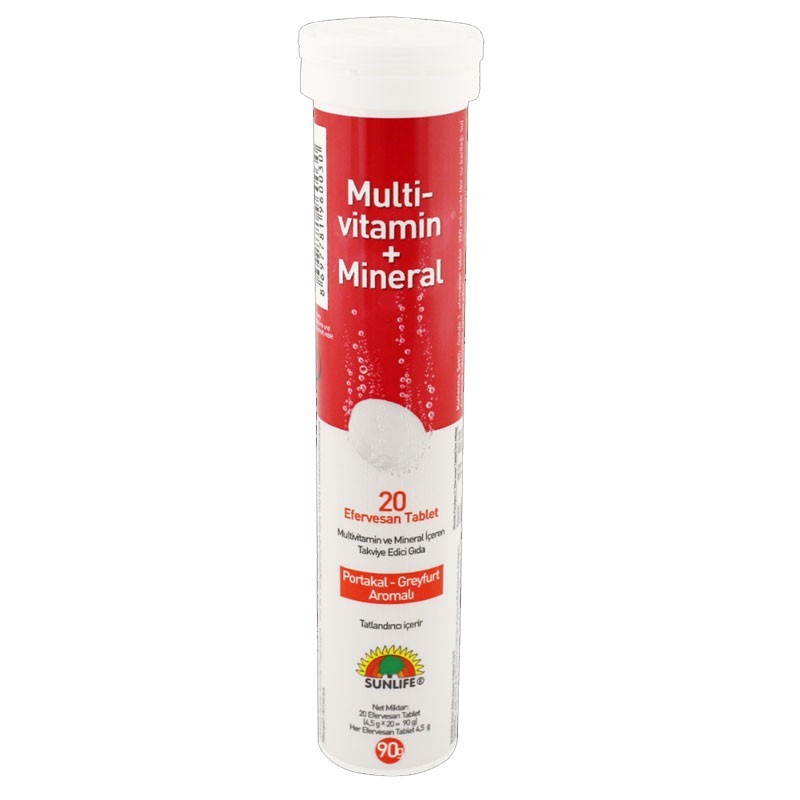 Sunlife MultiVitamin + Mineral 20 Tablet Sunlife MultiVitamin + Mineral 20 Tablet