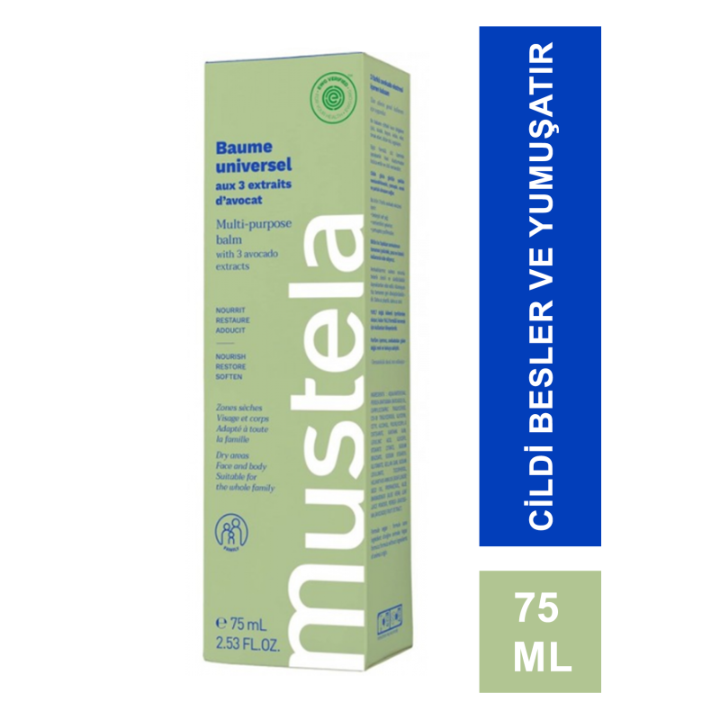 Mustela Multi-Purpose Balm 3 Etkili Avokado Balsam 75 ml