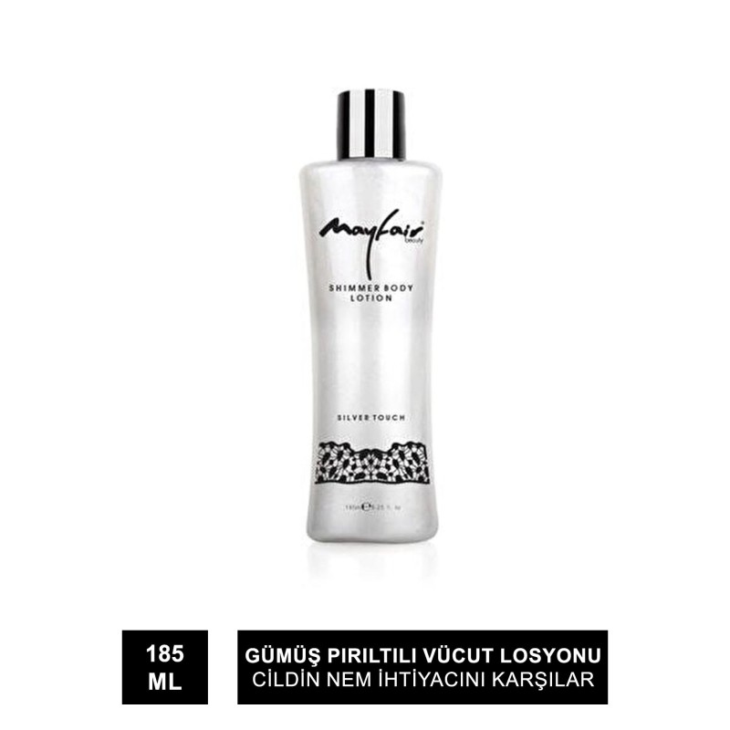 Mayfair Işıltılı Vücut Losyonu - Shimmer Body Lotion Silver Touch 185 ml Mayfair Işıltılı Vücut Losyonu - Shimmer Body Lotion Silver Touch 185 ml