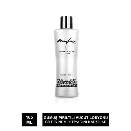 Mayfair Işıltılı Vücut Losyonu - Shimmer Body Lotion Silver Touch 185 ml