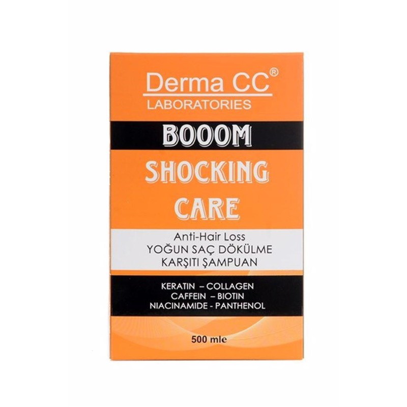 Derma CC Boom Shocking Care Shampoo ( Yoğun Dökülme Karşıtı Şampuan ) 500 ml Derma CC Boom Shocking Care Shampoo ( Yoğun Dökülme Karşıtı Şampuan ) 500 ml