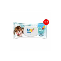 Uni Baby Aktif Simple Clean 24+ Ay Islak Mendil 12x52 Adet