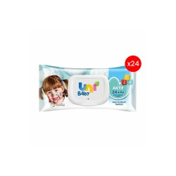 Uni Baby Aktif Simple Clean 24+ Ay Islak Mendil 24x52 Adet