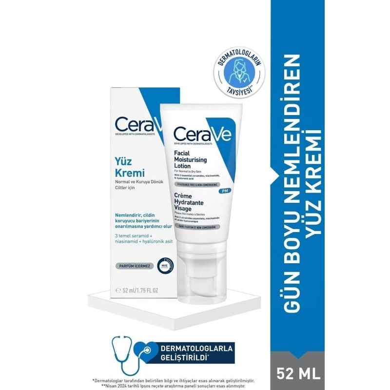 CeraVe Nemlendirici Yüz Kremi 52 ml