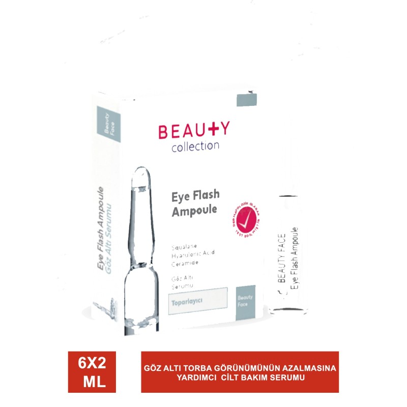Beauty Face Eye Flash Toparlayıcı Göz Altı Ampul 6x2 ml Beauty Face Eye Flash Toparlayıcı Göz Altı Ampul 6x2 ml