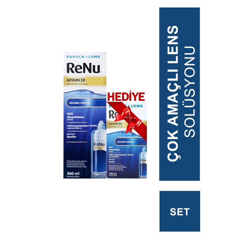Renu Advanced Lens Solüsyonu 360 + 100 ml Tanışma Paketi (S.K.T 11-2023)