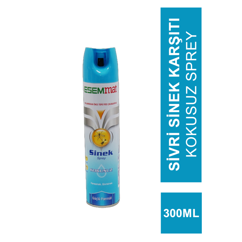 Esemmat Sineklere Karşı Kokusuz Sprey 300 ml (S.K.T 05-2023)