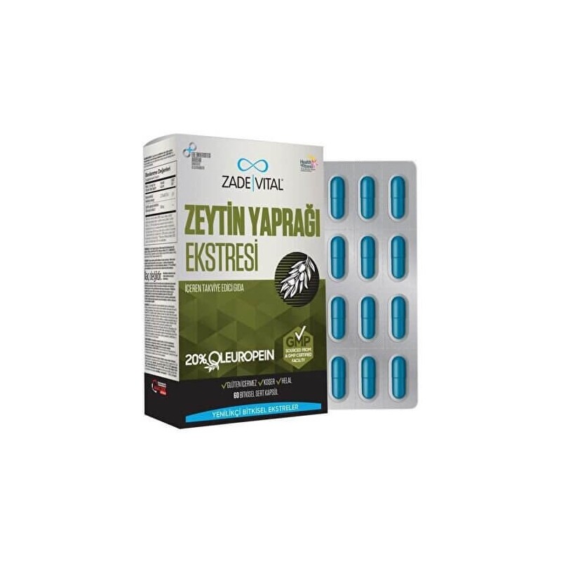 Zade Vital Zeytin Yaprağı Ekstresi 60 Kapsül